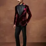 Regal Velour: The Bespoke Gala Tuxedo Jacket - Luxurious Style in Sizes S to XL | Jaipurio